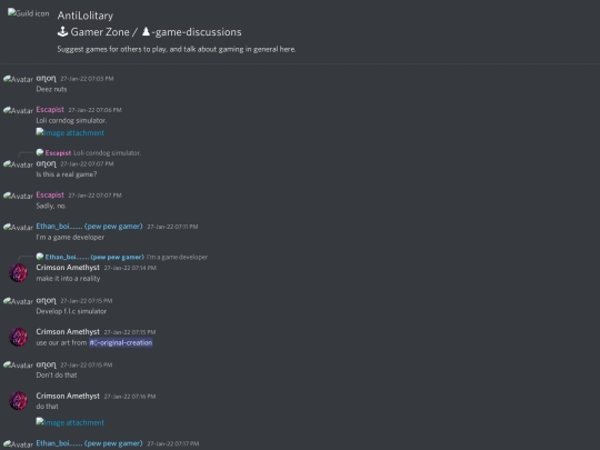 AntiLolitary - 🕹 Gamer Zone - ♟-game-discussions [936367370388254760] screenshot